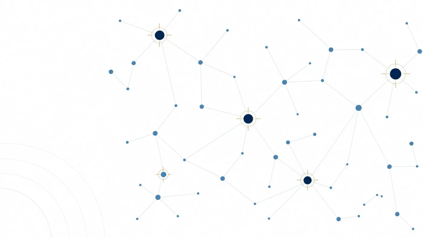 A network of orchestrated intelligence - nodes, signals and knowledge connections